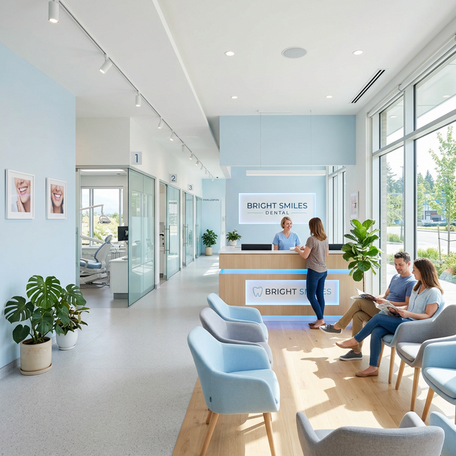 Modern interior of Maithri Dental Clinic